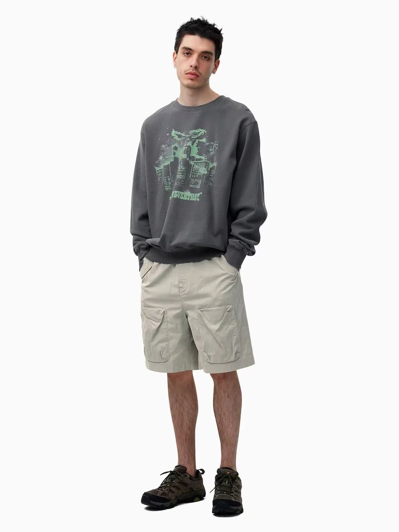 THISISNEVERTHAT UTILITY SHIRT TN241WSORS03 BEIGE