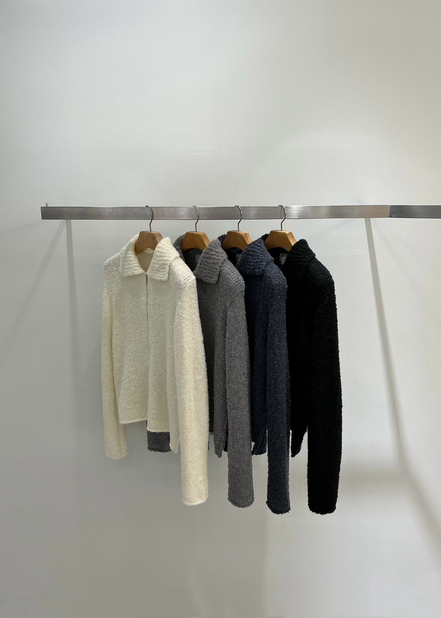 TT5247 絨毛針織拉鍊外套