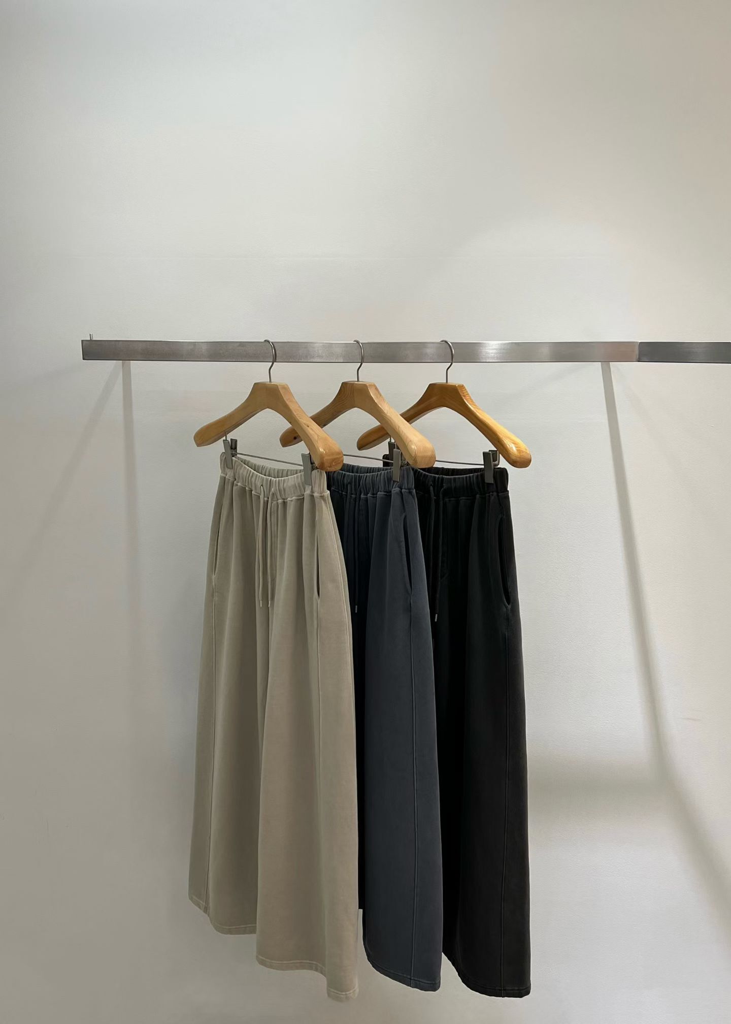 TT5248 刷毛鬆緊腰闊褲