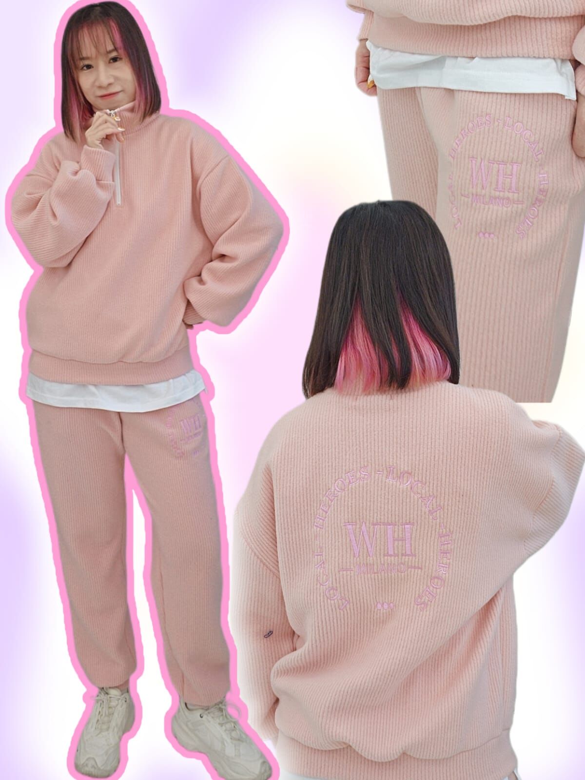 韓國 超舒服抓毛運動套裝（K11 F872）