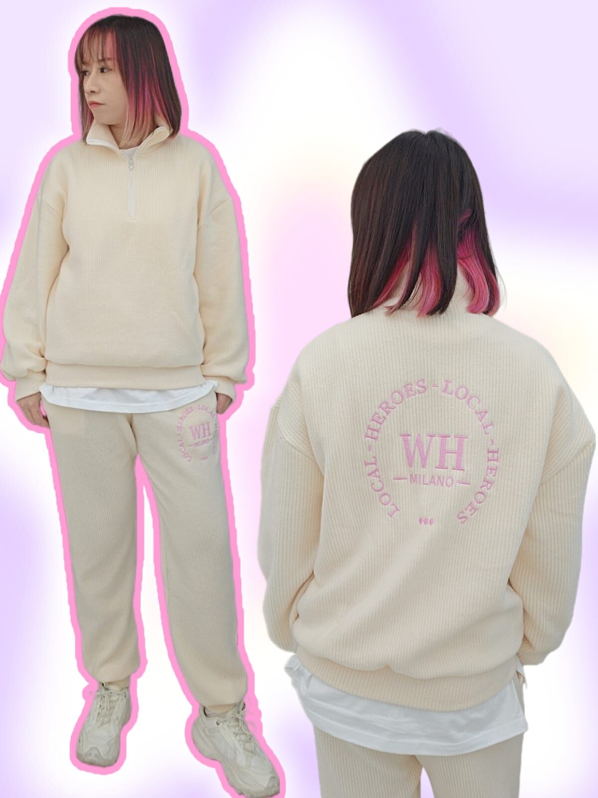 韓國 超舒服抓毛運動套裝（K11 F872）