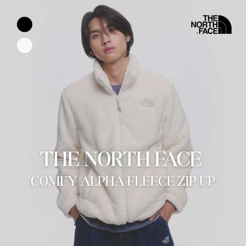 【代購】THE NORTH FACE COMFY ALPHA FLEECE ZIP UP 白標保暖刷毛外套 – 超柔軟舒適款