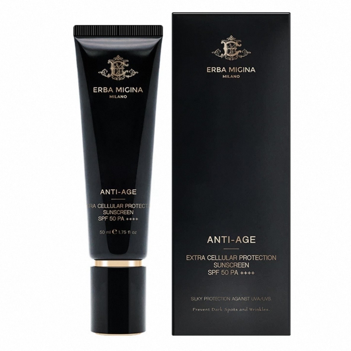 ERBA MIGINA 光學幹細胞防曬乳液 SPF50PA++++ 50ml (意大利專櫃產品  3年有效期)