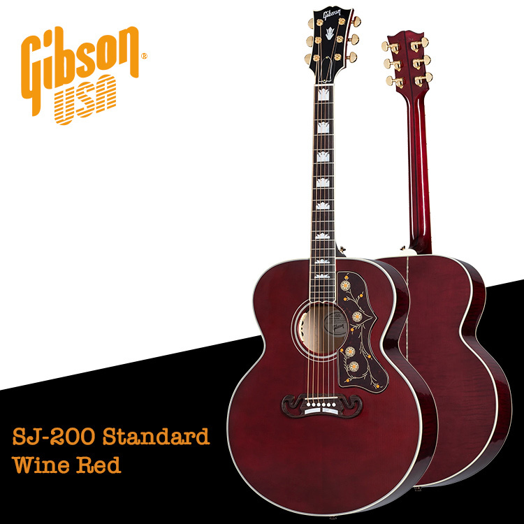 Gibson SJ-200 Standard Wine Red 木吉他