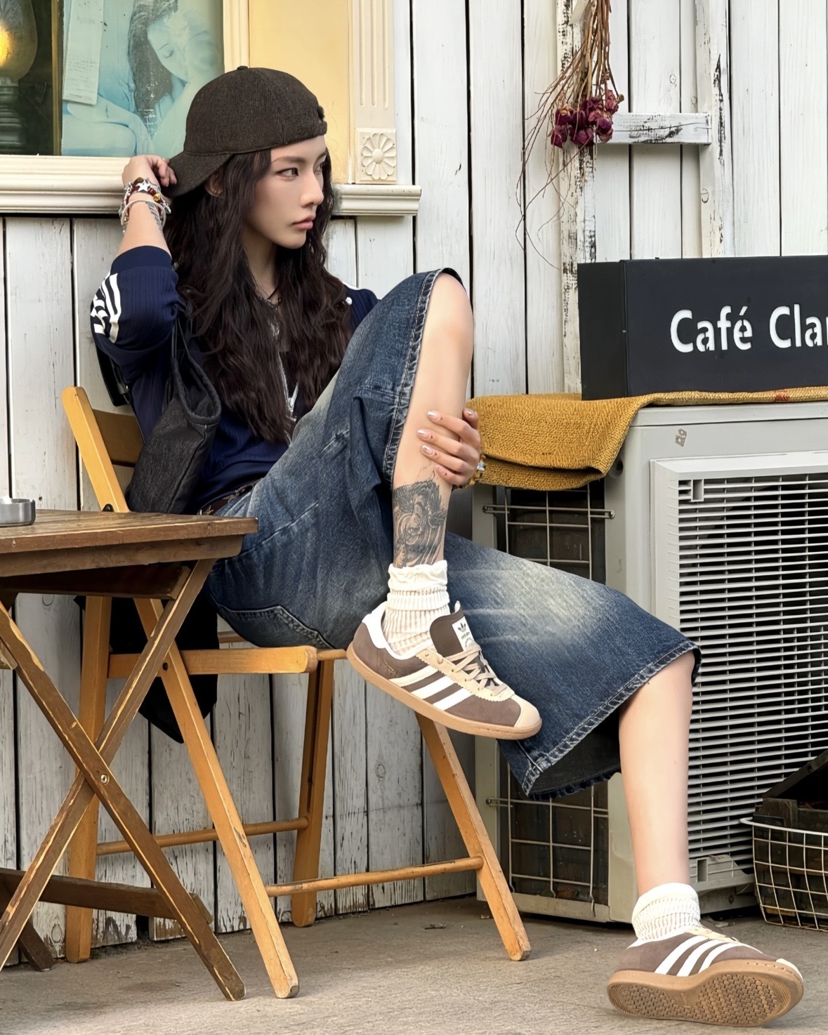 Adidas Originals Stadt 麂皮 薄底 德訓鞋 奶油可可