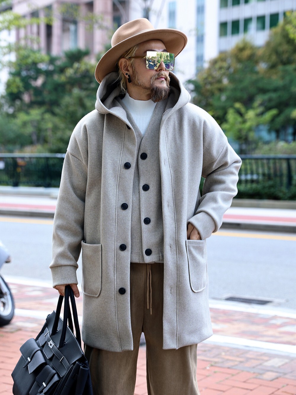 Boca 羊毛連帽大衣