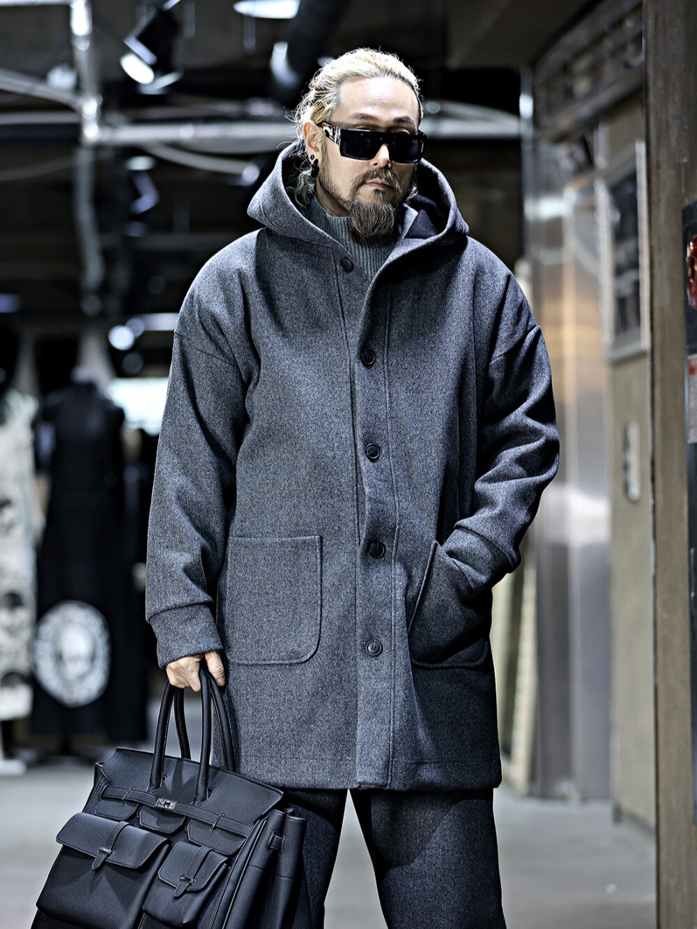 Boca 羊毛連帽大衣