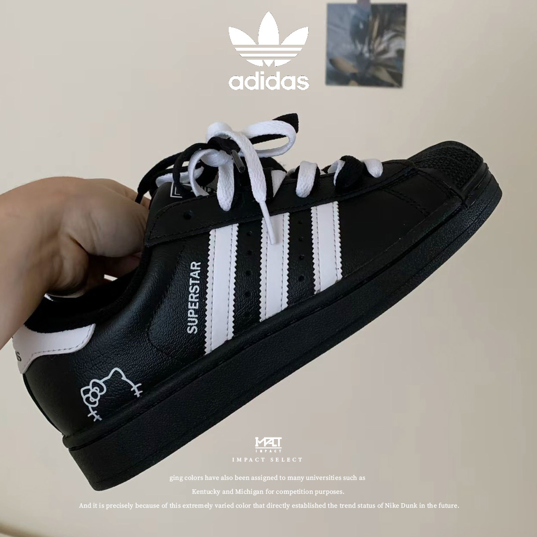 【訂製款】adidas originals Superstar 2 萌趣喵喵 凱蒂貓 熊貓配色
