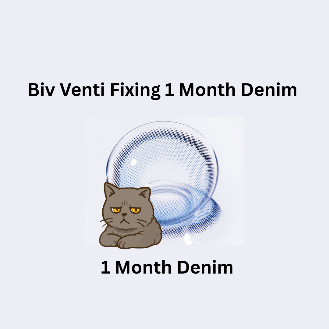[月拋] FiPN Biv Venti Fixing 1 Month Denim 矽水凝膠彩妝隱形眼鏡｜每盒2片
