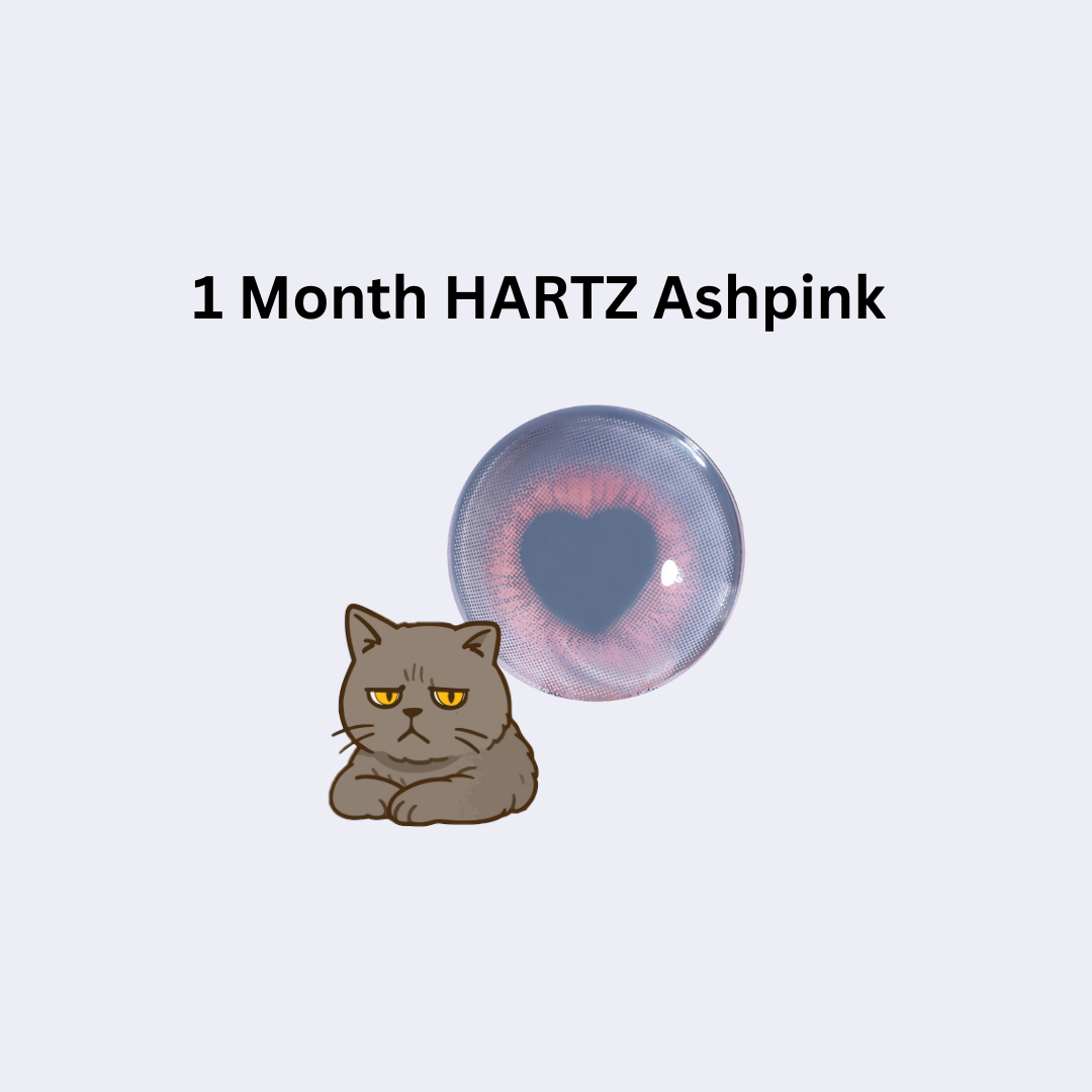 [月拋] FiPN 1 Month HARTZ Ashpink 月拋隱形眼鏡｜每盒2片