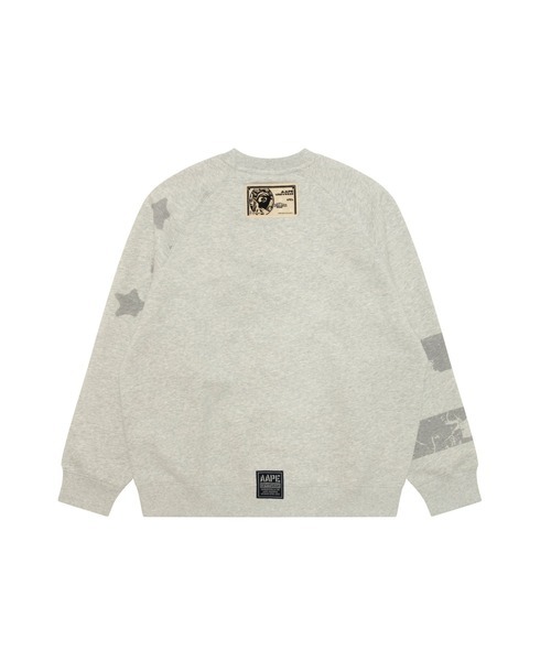 【AAPE】AAPE MAIN CREW NECK SWEAT