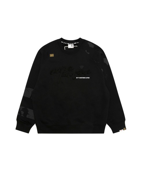 【AAPE】AAPE MAIN CREW NECK SWEAT