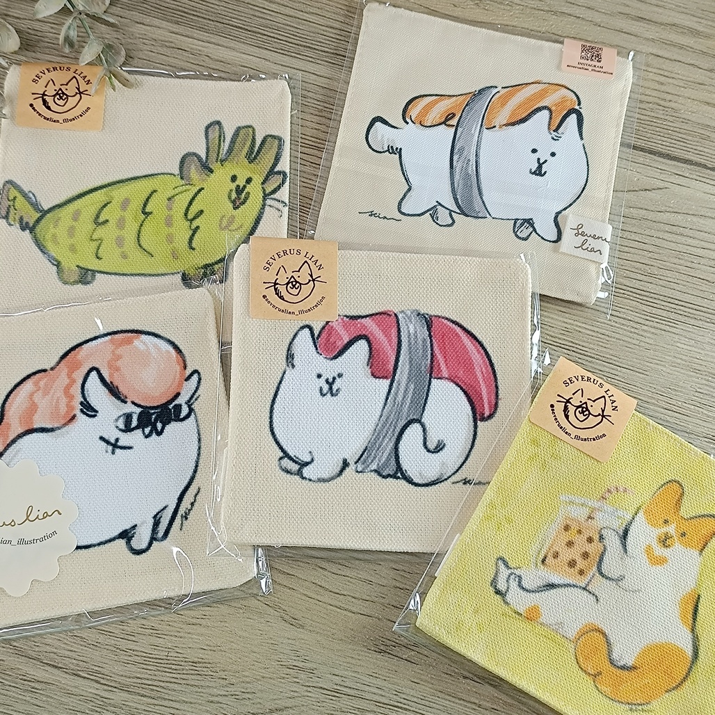 里恩太太．布杯墊 共五款