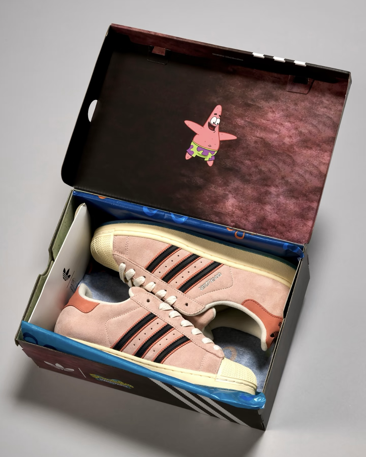海綿寶寶 x Adidas Superstar "Patrick Star" 派大星 粉色 麂皮 聯名款 貝殼鞋
