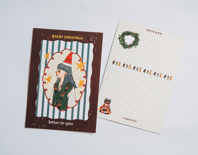Letter to you 小紅帽 聖誕明信片｜甜蜜生活