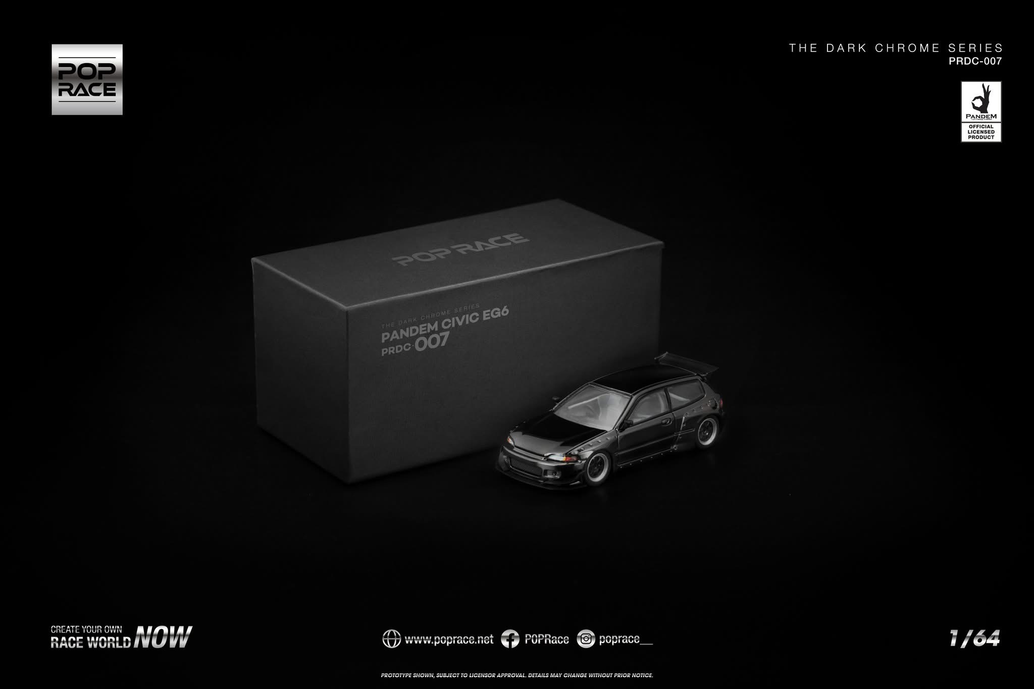 預訂 Pre Order - Poprace PANDEM CIVIC EG6 DARK CHROME