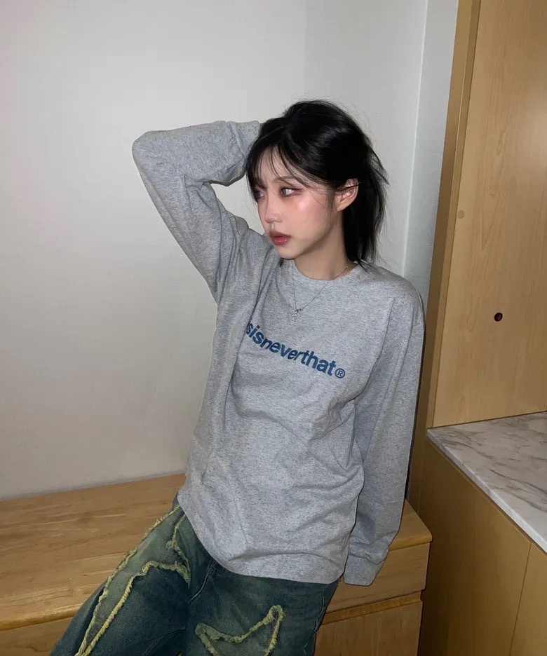 🇰🇷 THISISNEVERTHAT T-Logo L/S Tee 薄長袖 長T 縮口袖 寬鬆 多色 / 預購