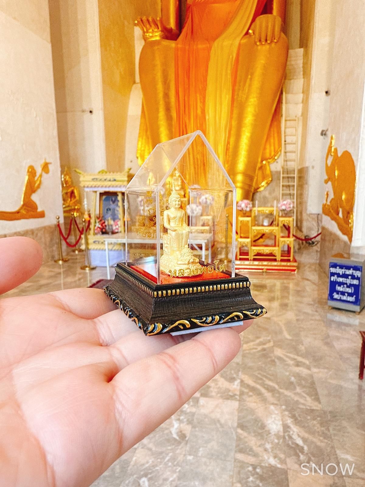 Wat Pa Lelai Worawihan寺 高僧開光供請佛曆2568 佛祖 小尊 車擺