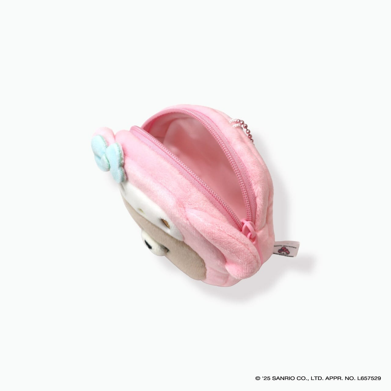 日本 Sanrio x mofmofriends 頭形拉鏈袋匙扣