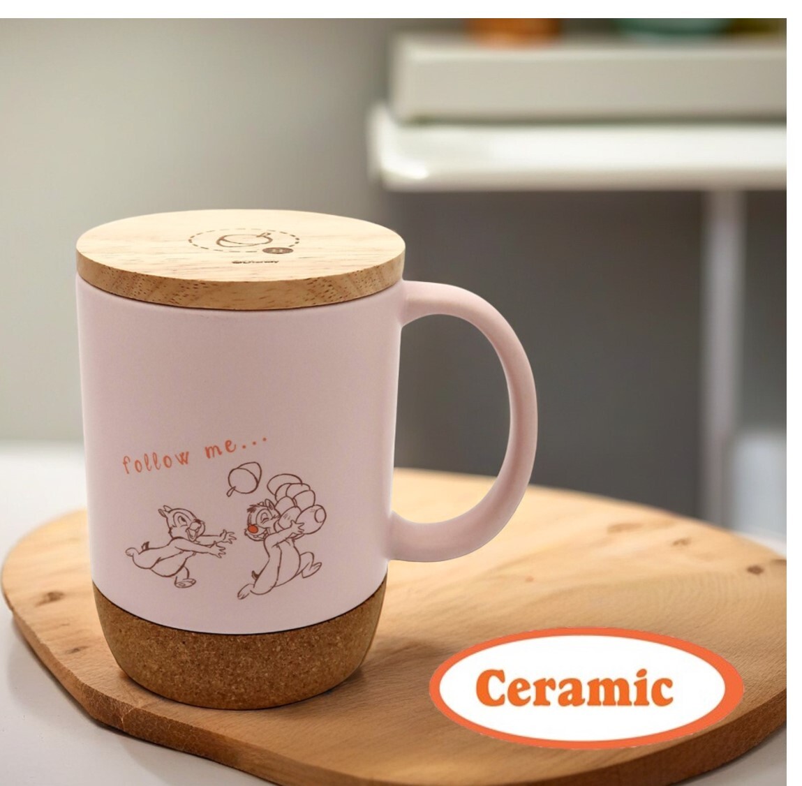 迪士尼鋼牙與大鼻陶瓷杯連蓋