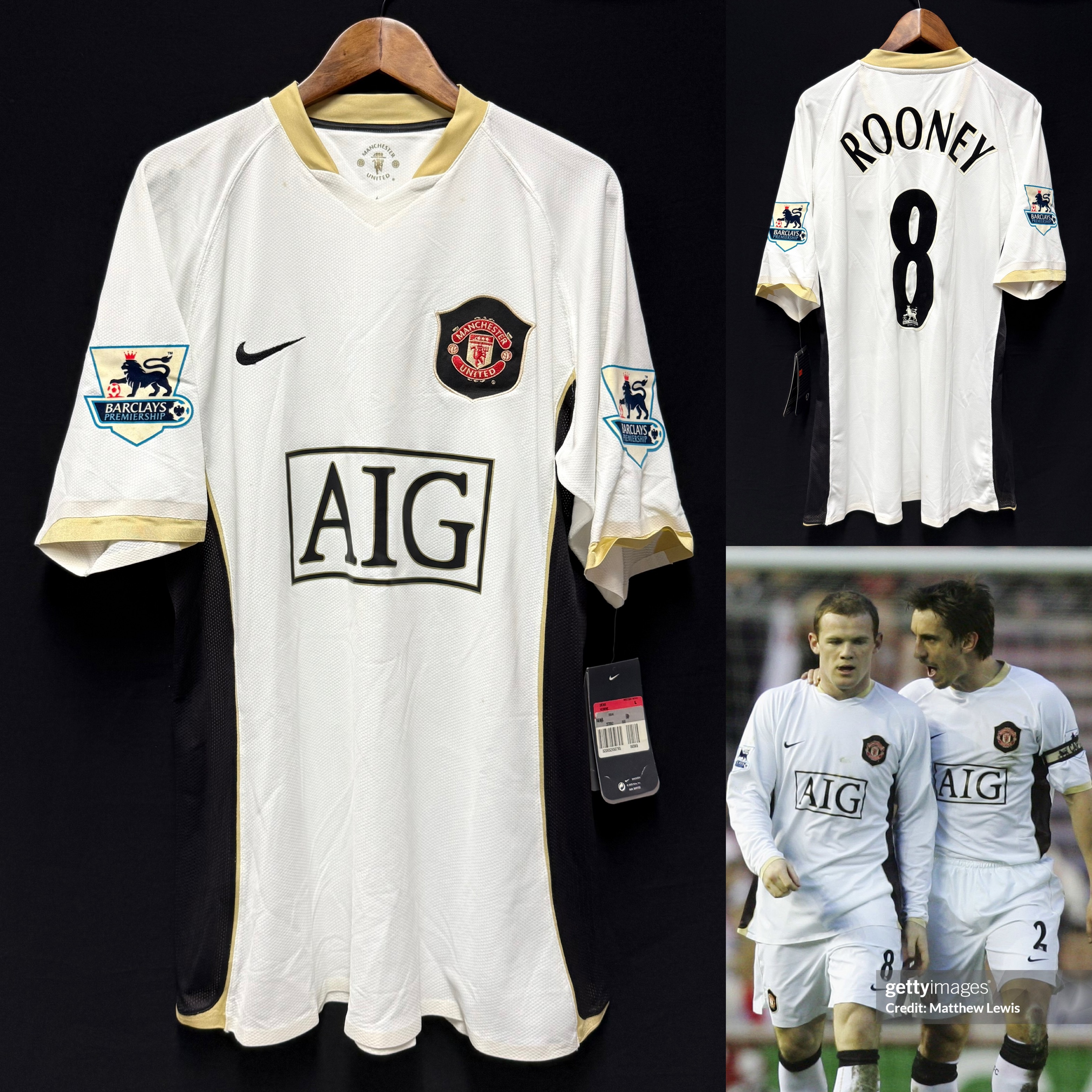 (Player Issue) Manchester United 2006-2007 Nike Away Player Issue Shirt #8 ROONEY
