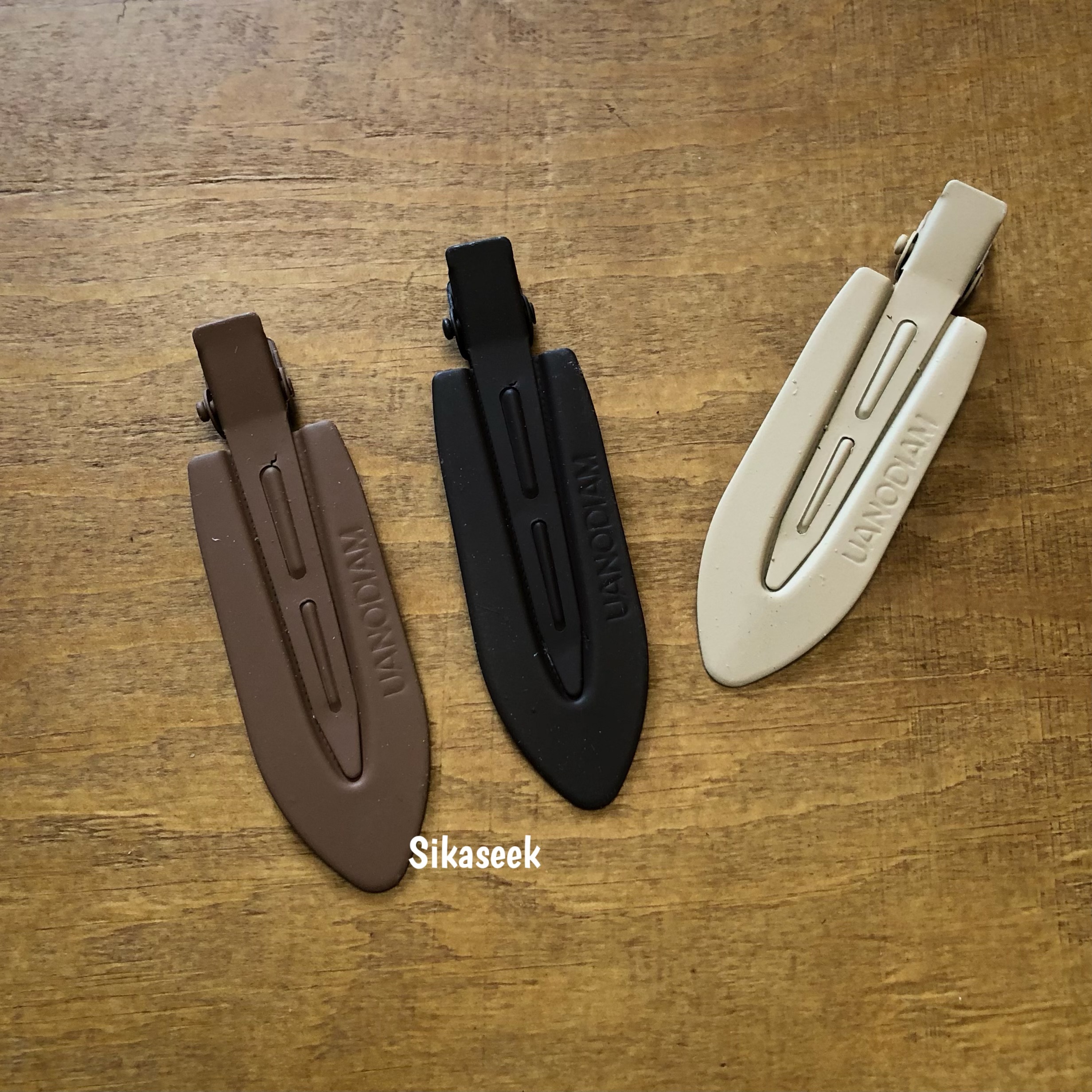 大地色無痕髮夾 (3個）