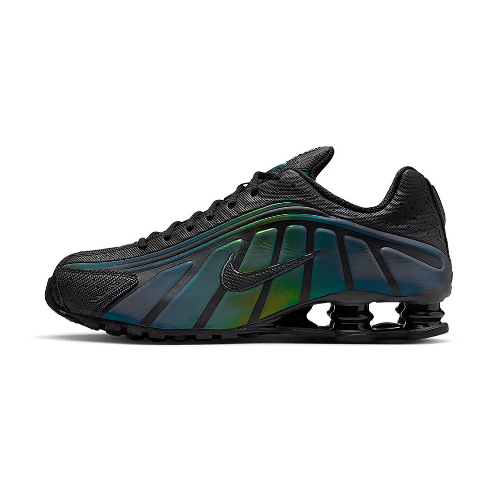 Nike Shox R4 SE 男鞋 黑綠色 氣墊 緩震 復古 反光 彈簧鞋 運動 休閒鞋 IM6596-001