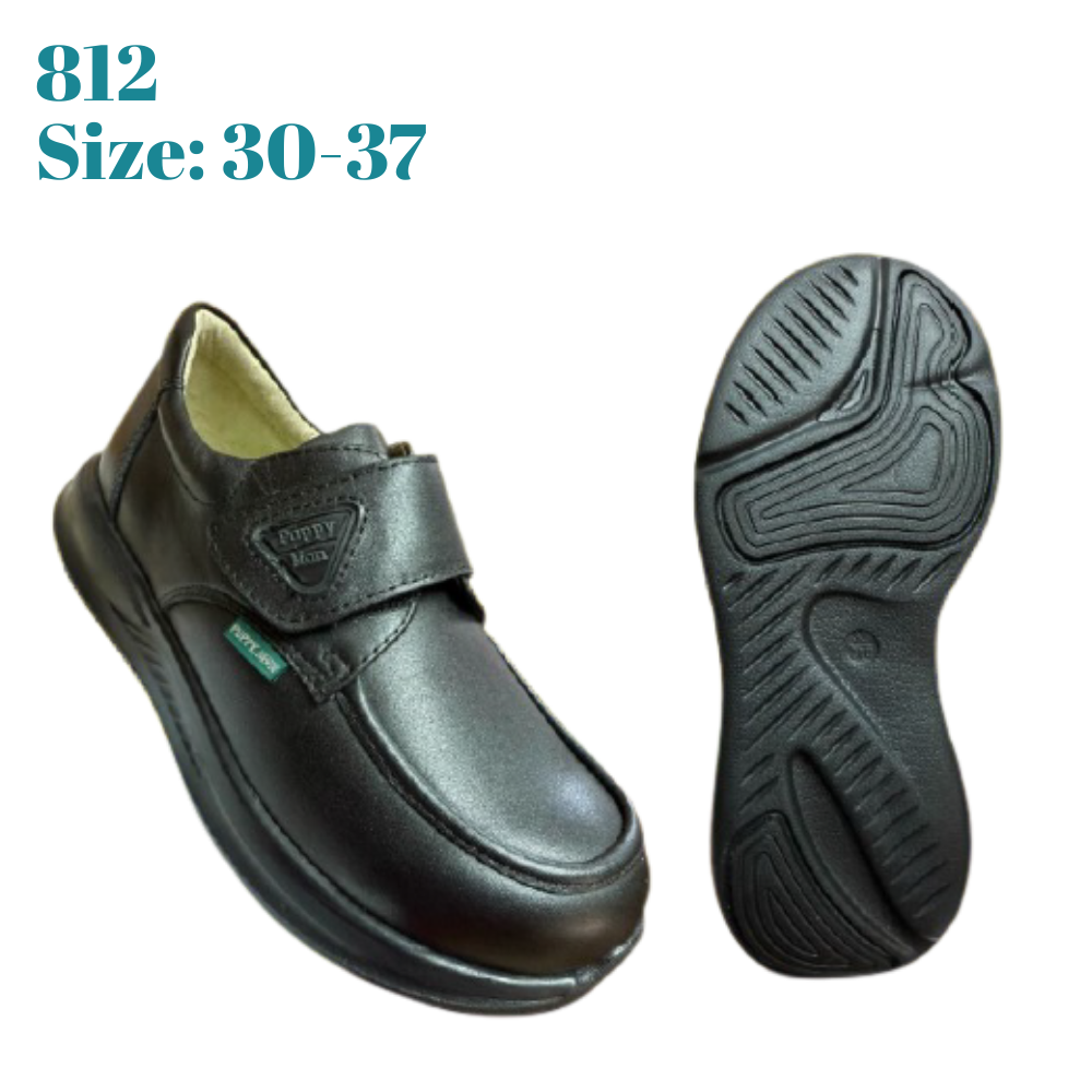 PuppyMon真皮學生皮鞋