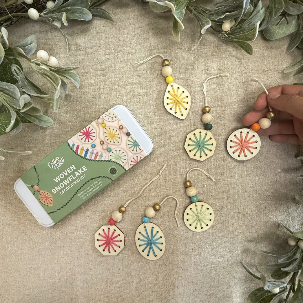 雪花 (長型鐵盒) | DIY編繩穿繩系列