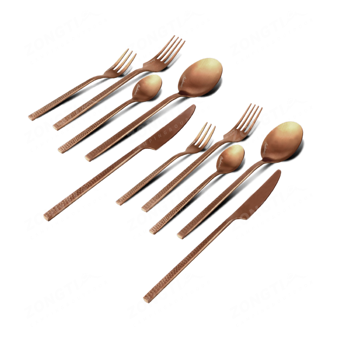 【SADOMAIN 仙德曼】露營西餐具組11件組 (附收納網袋)SC015