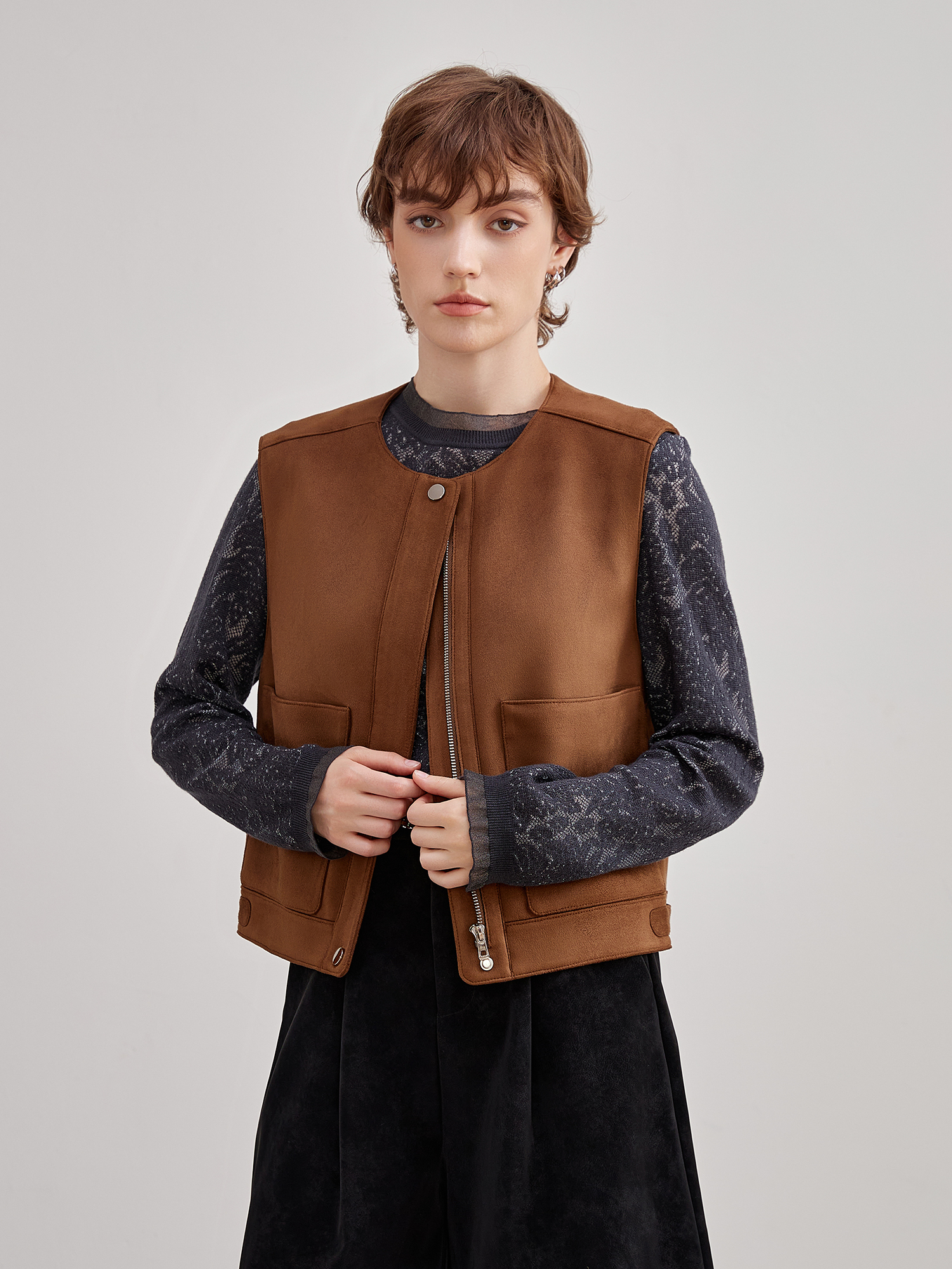 mi-tu 麂皮背心馬甲