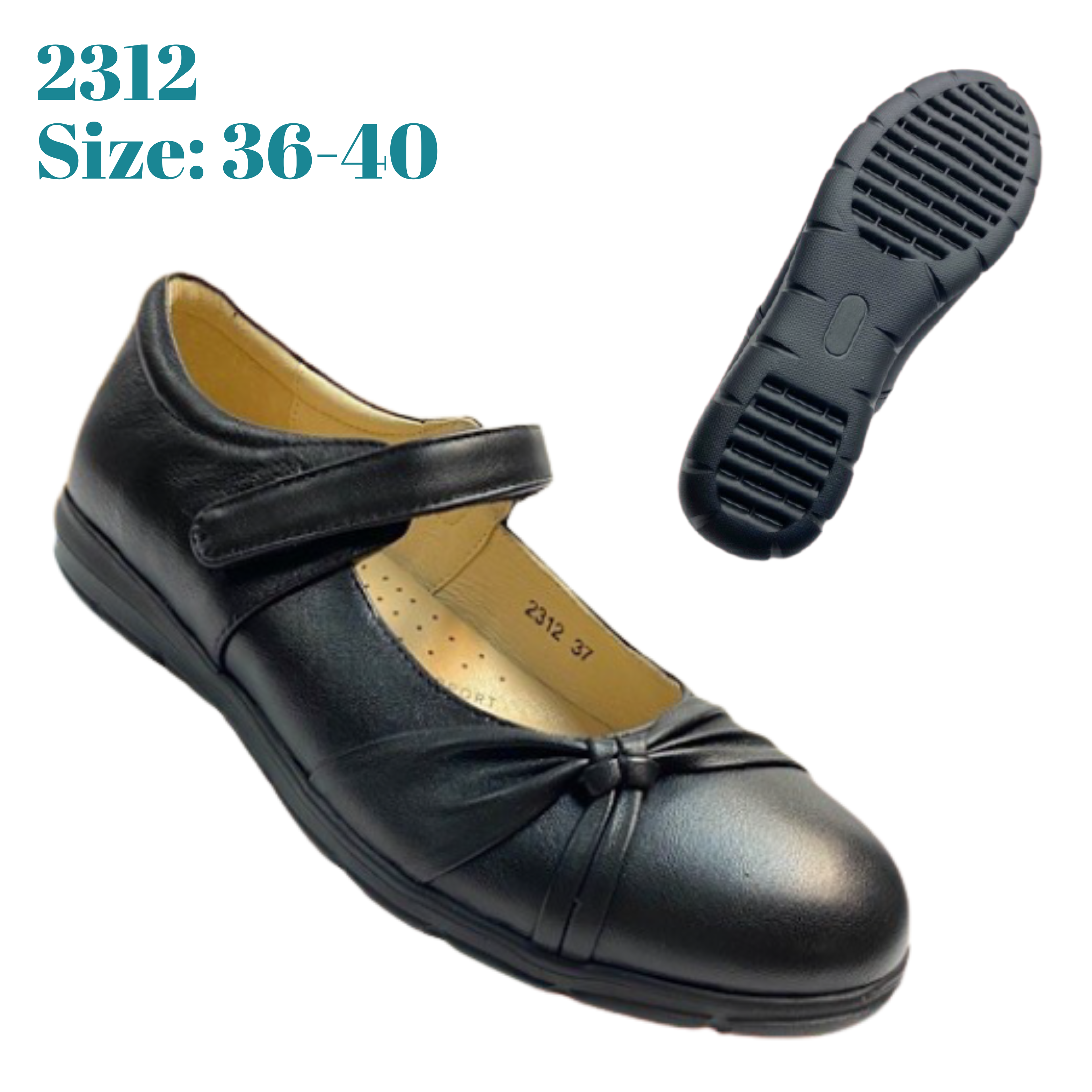 PuppyMon真皮學生女皮鞋