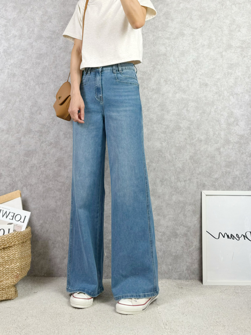 挺版修飾又能顯腿長的直筒喇叭寬褲