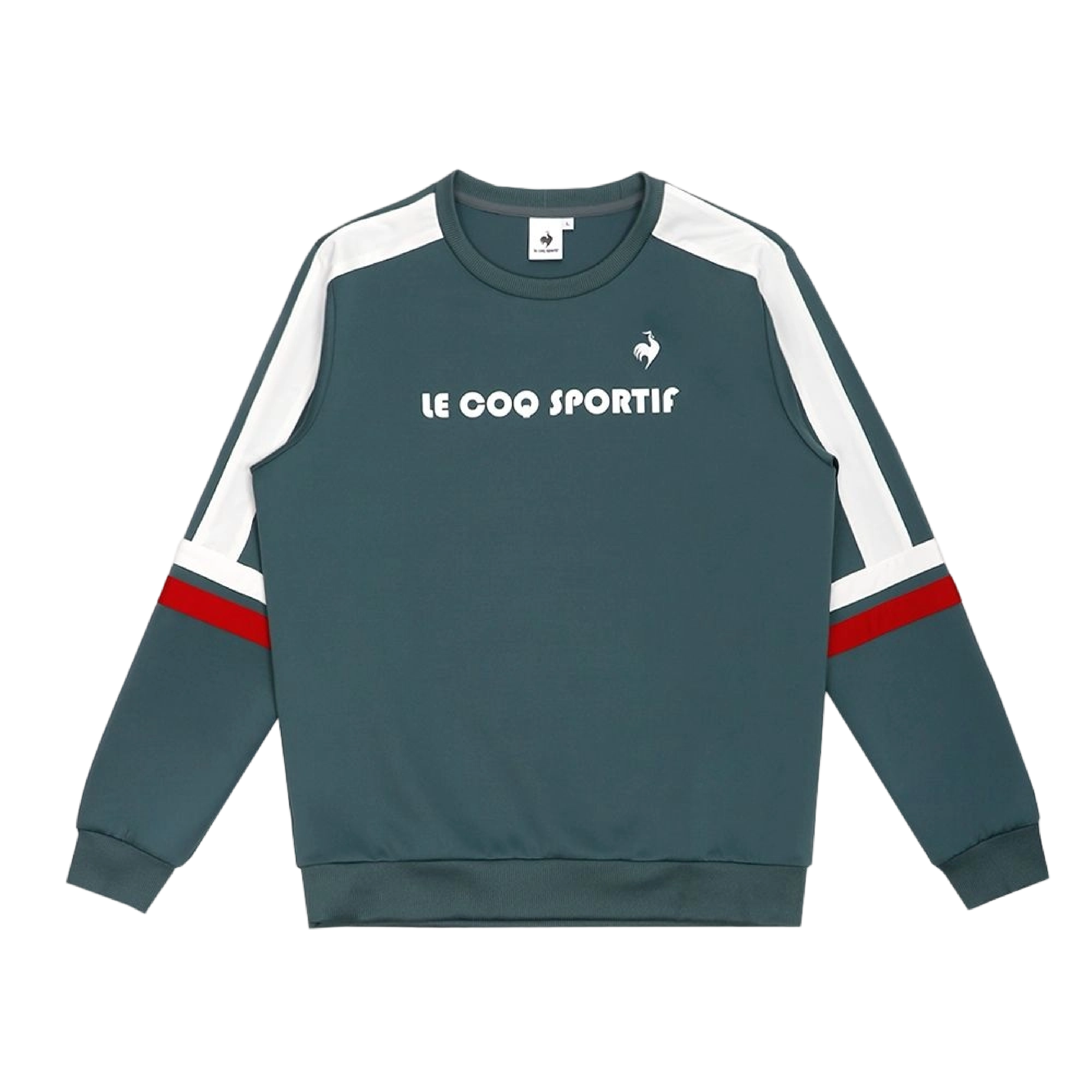 LE COQ SPORTIF 法國公雞 圓領T恤 中性款 (香脂綠色) 12MXW23023