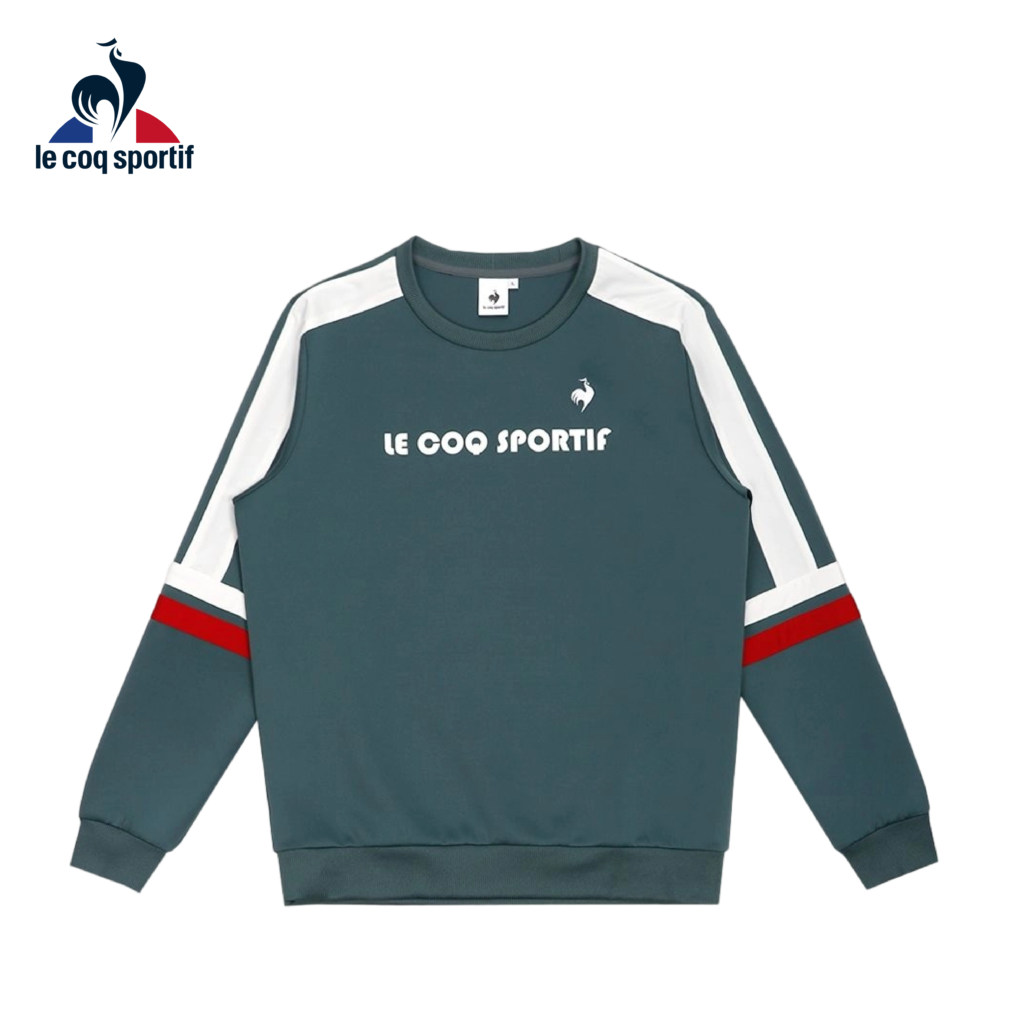 LE COQ SPORTIF 法國公雞 圓領T恤 中性款 (香脂綠色) 12MXW23023