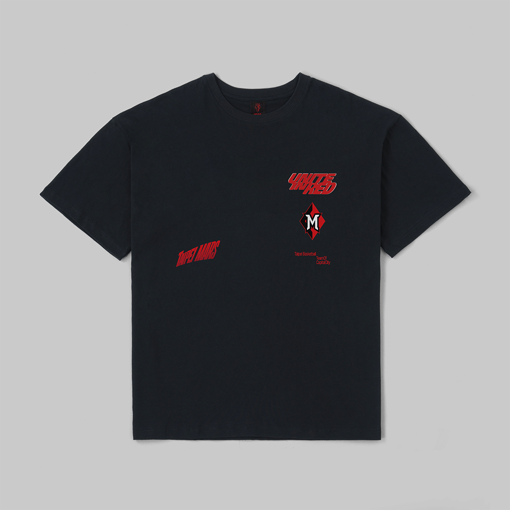 25-26 UNITE IN RED TEE｜BLACK