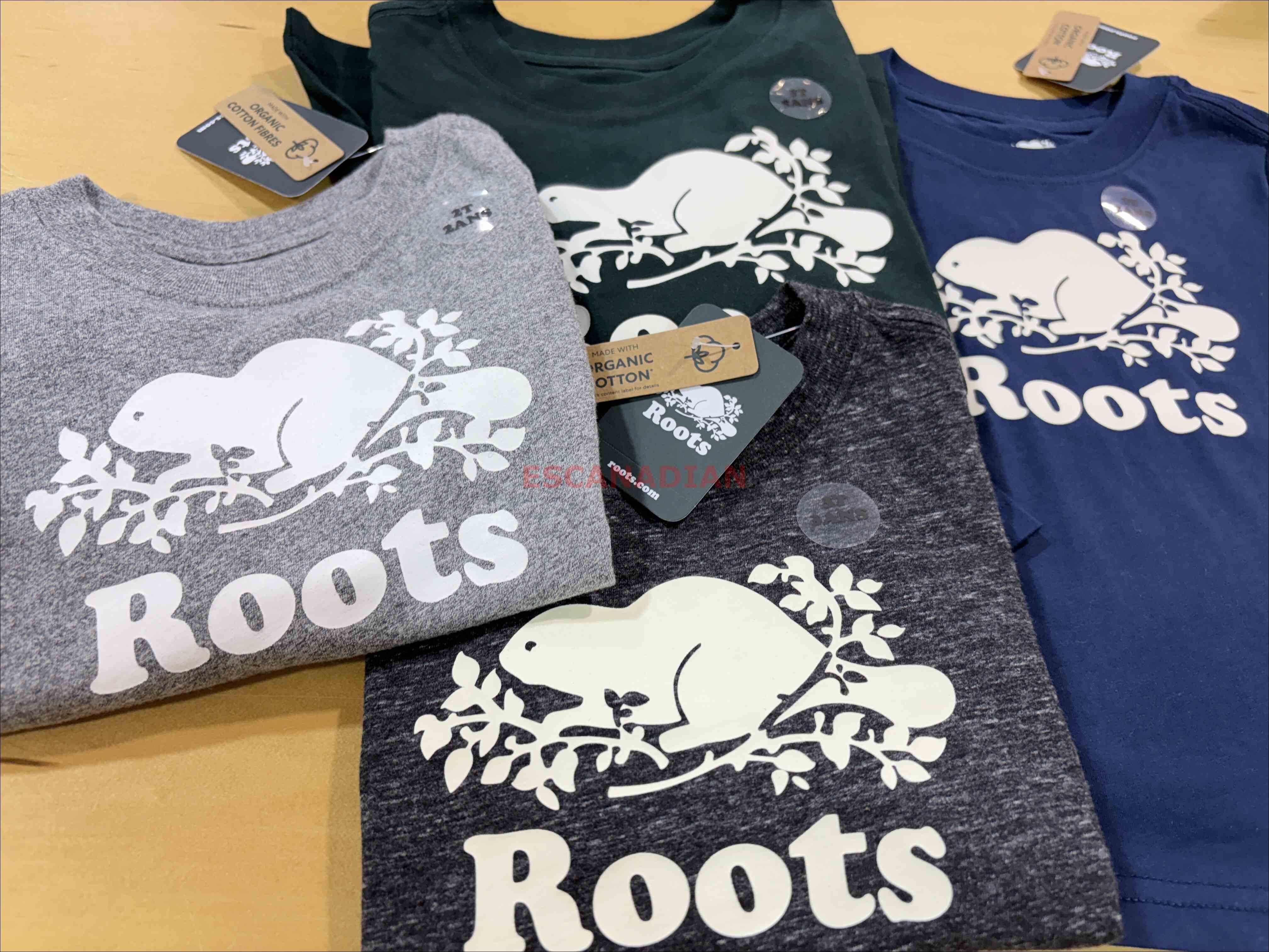 ROOTS 小童 經典款 海狸 長TEE (4色)