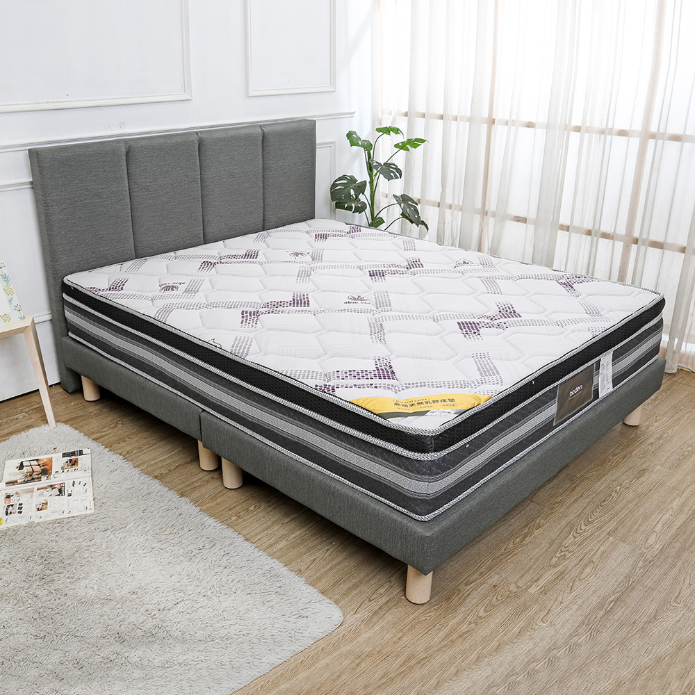 瑪朵3.5尺單人貓抓皮革床房間組-3件組(附插座床頭片+床底+蘆薈纖維乳膠獨立筒床墊-兩色可選)