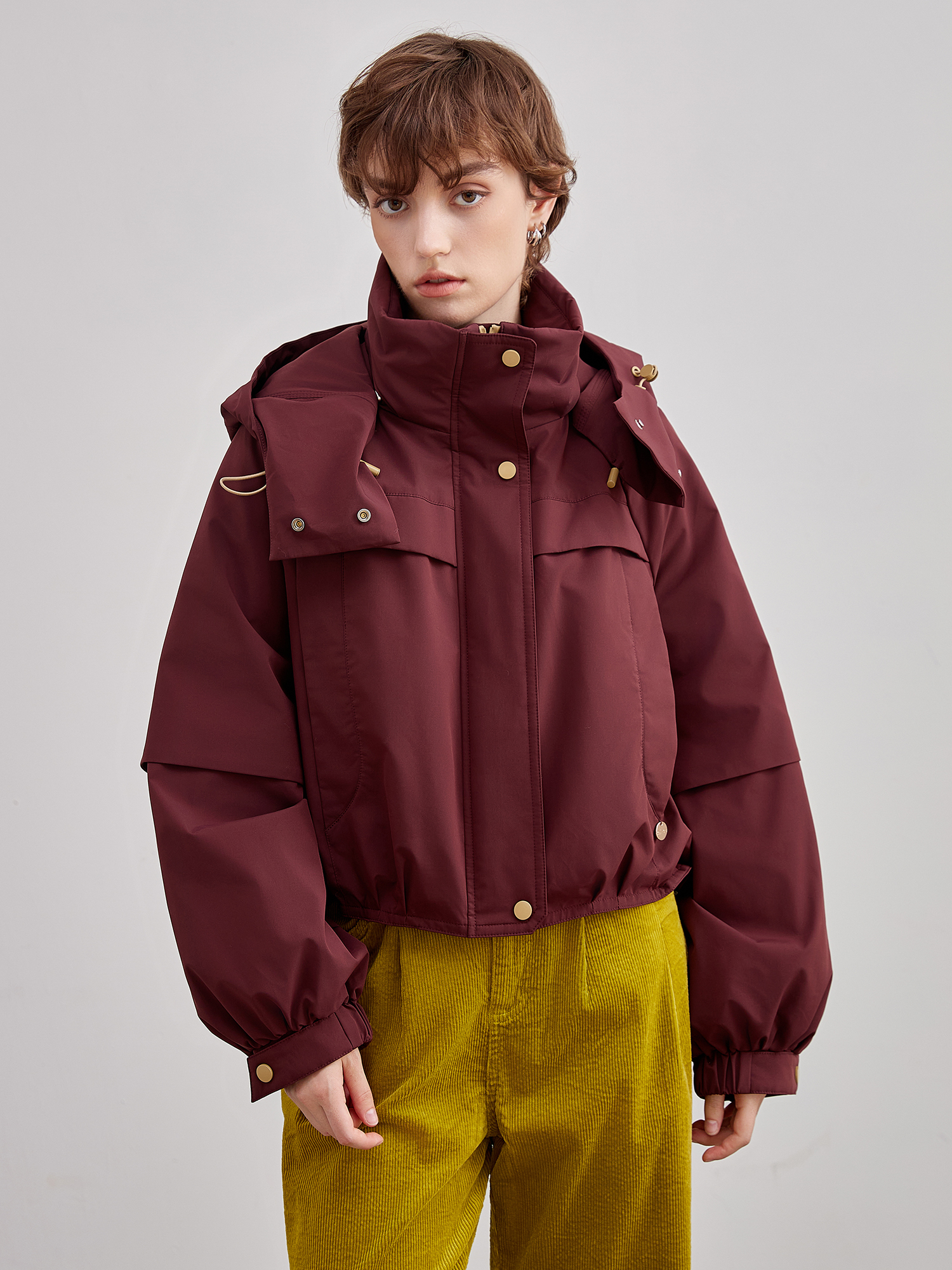 mi-tu 連帽羽絨服