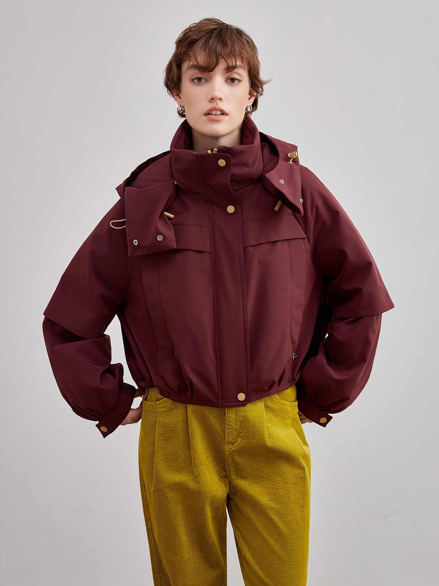 mi-tu 連帽羽絨服