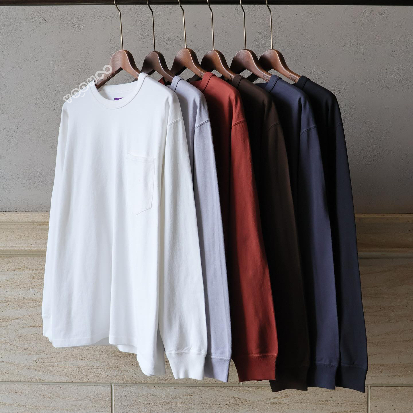 預購┃日本 TNF 紫標 8oz Field Long Sleeve Pocket Tee 口袋T LOGO 長袖