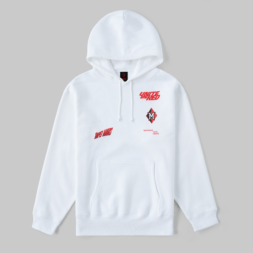 25-26 UNITE IN RED HOODIE | WHITE