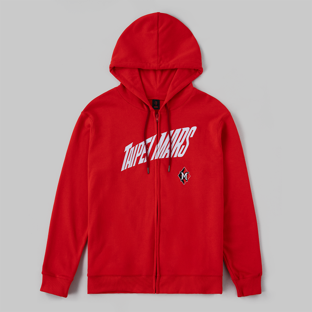 25-26 TAIPEI MARS ZIP-UP HOODIE | RED