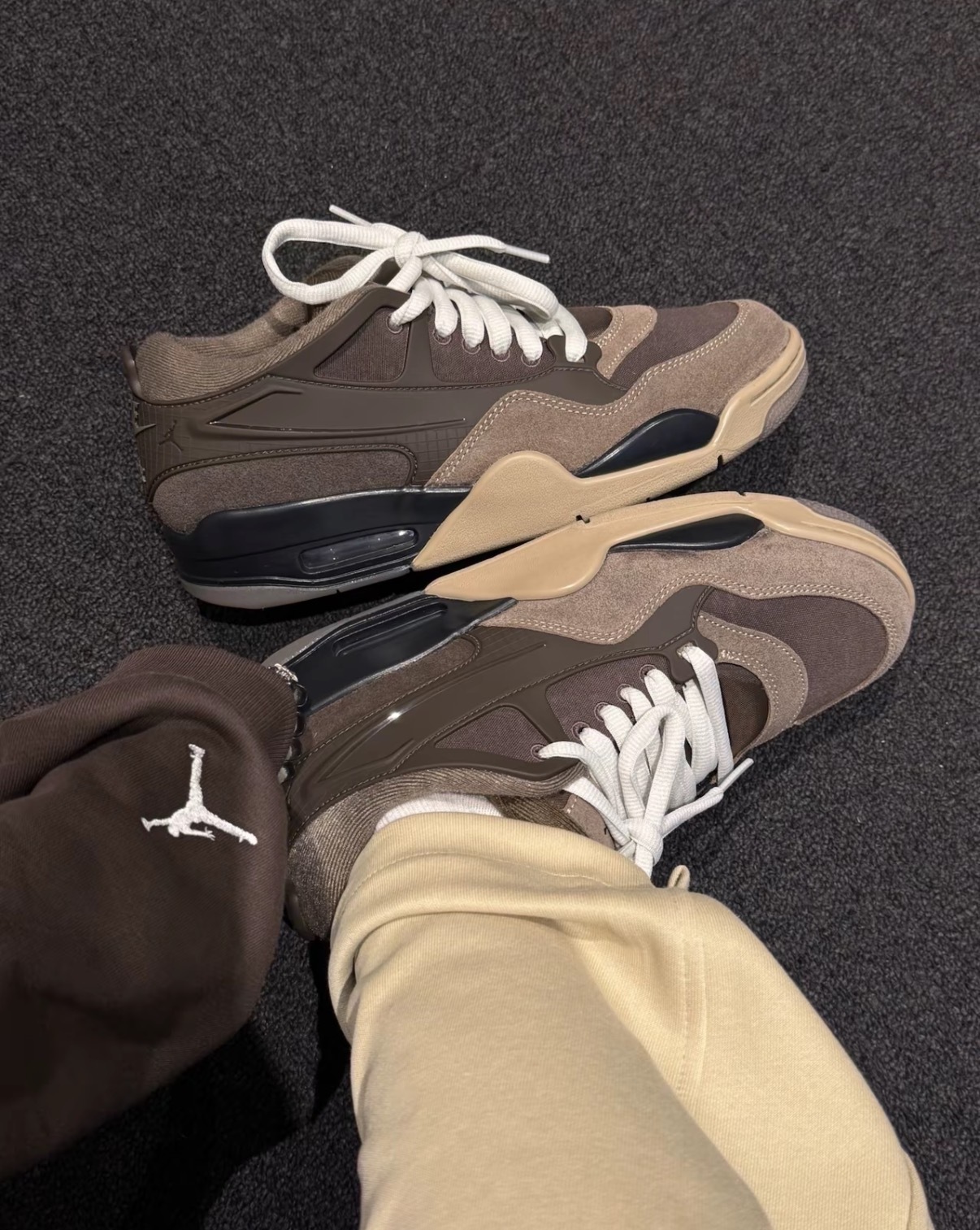 男鞋 NIKE AIR JORDAN 4 RM 'Ironstone' 棕色 真皮 氣墊 緩震 復古 籃球鞋【FQ7939-022】AJ4