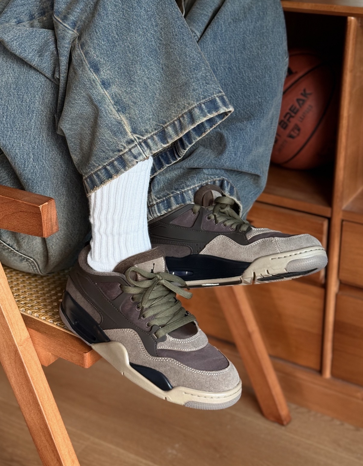 男鞋 NIKE AIR JORDAN 4 RM 'Ironstone' 棕色 真皮 氣墊 緩震 復古 籃球鞋【FQ7939-022】AJ4