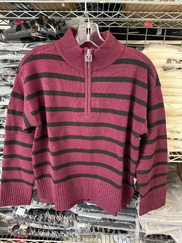 [U] DKNY SYRAH/BLACK WOMEN'S SWEATER, DJ5R0890-0G4 (UD25)