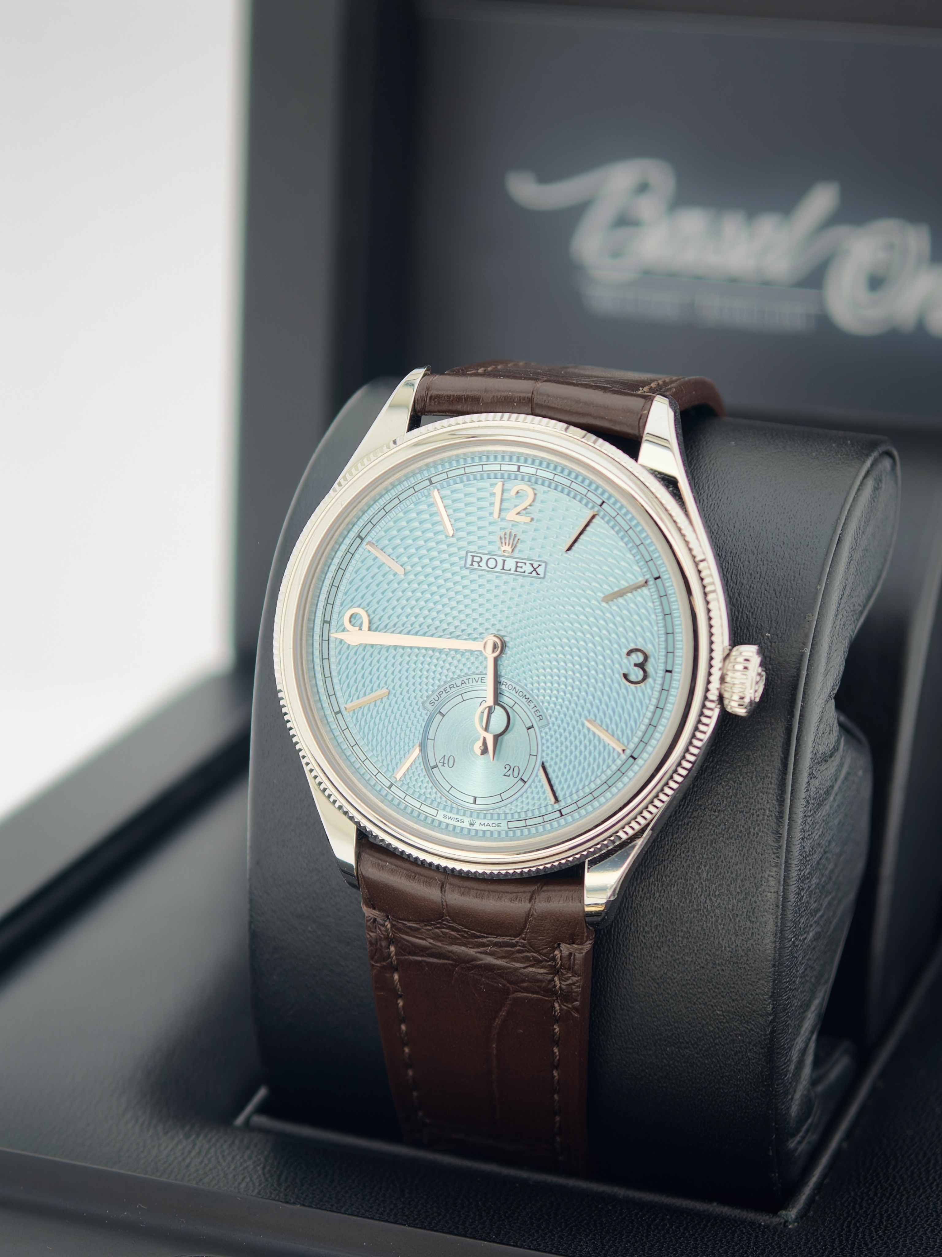 Rolex 1908 Platinum Ice Blue Dial m52506-0002