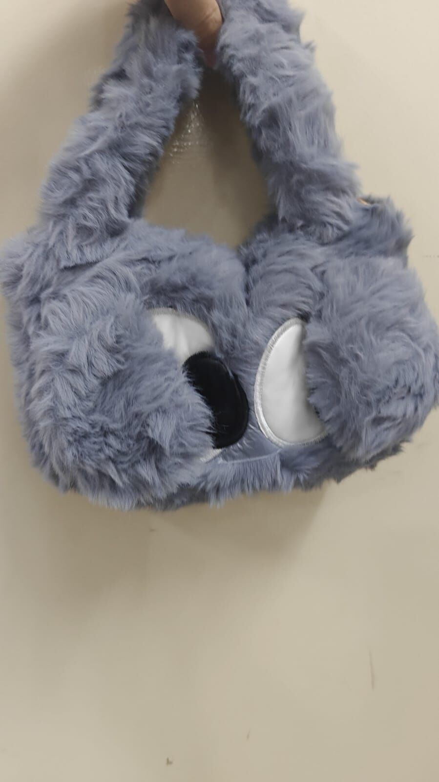 [FG] GREY FURRY BAG WITH EYE, FG59 (FG59)