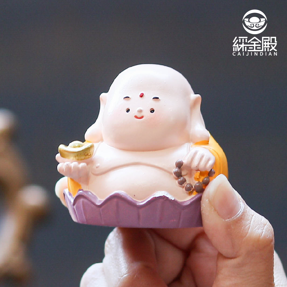 彌勒-福氣小神明擺件｜開運納福｜財運｜慈悲｜公仔｜居家｜可愛【綵金殿】
