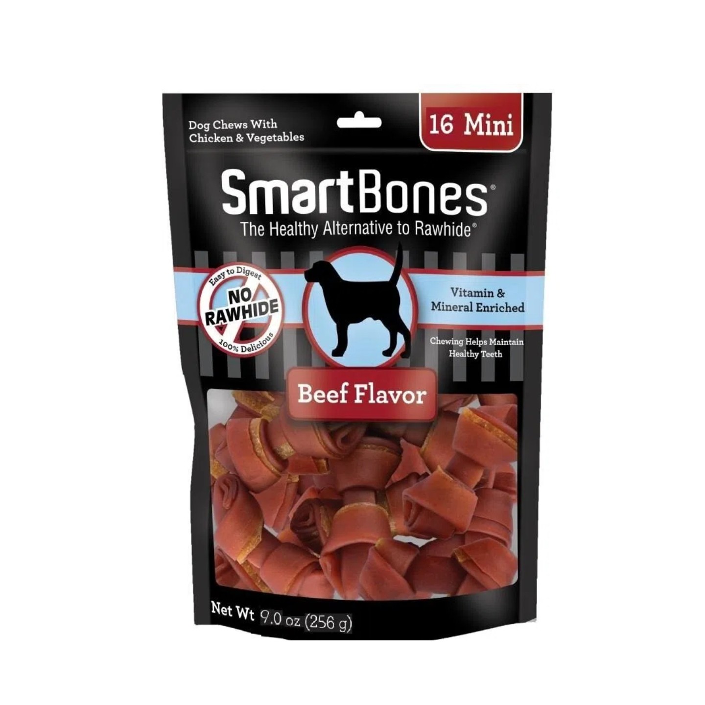 SMARTBONES 牛肉味迷你潔齒骨 (16條裝) 2.5"